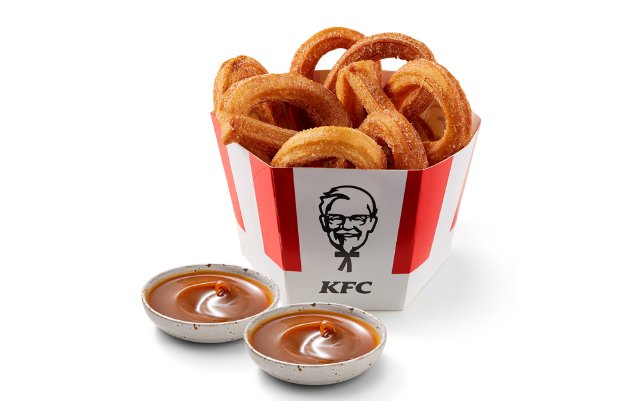 Churros Kosár Karamell Öntettel