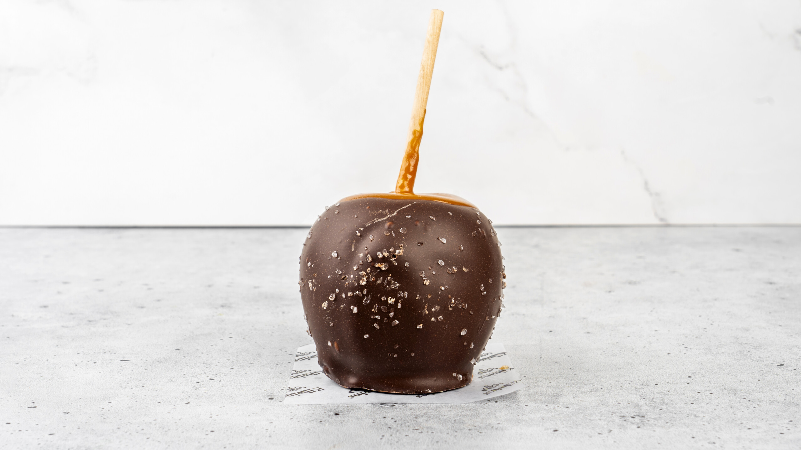 Dark Sea-Salt Caramel Apple