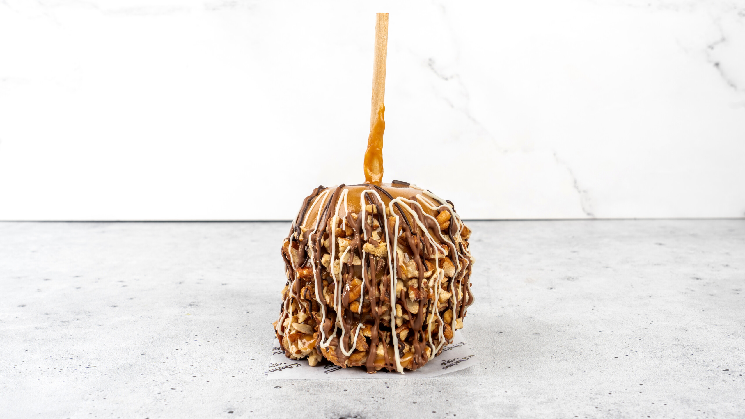 Pecan Turtle Caramel Apple