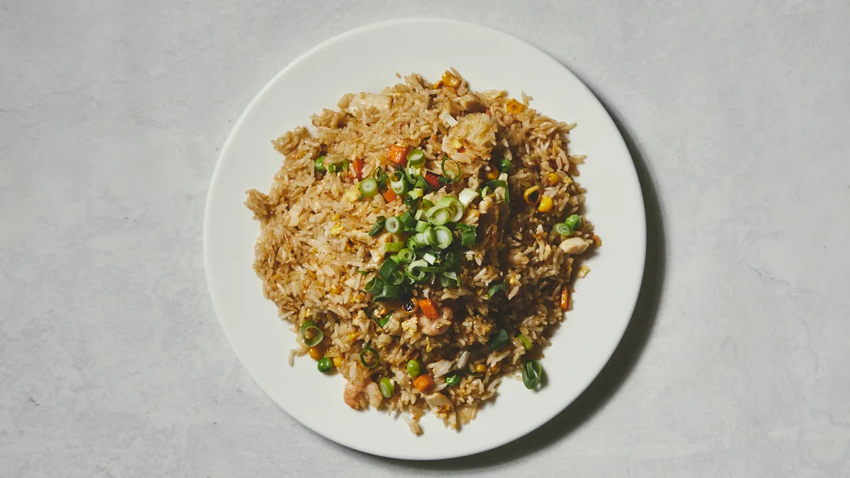 71. Fried Shrimp And Chicken ris