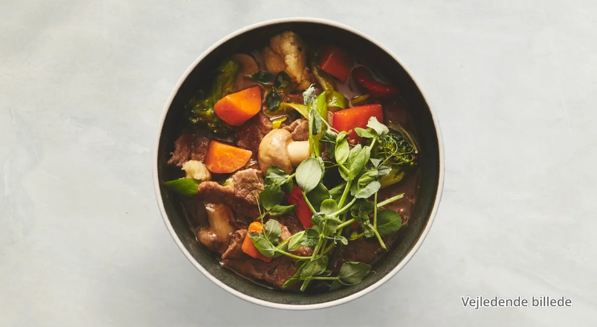 15. Oksekød med østerssauce