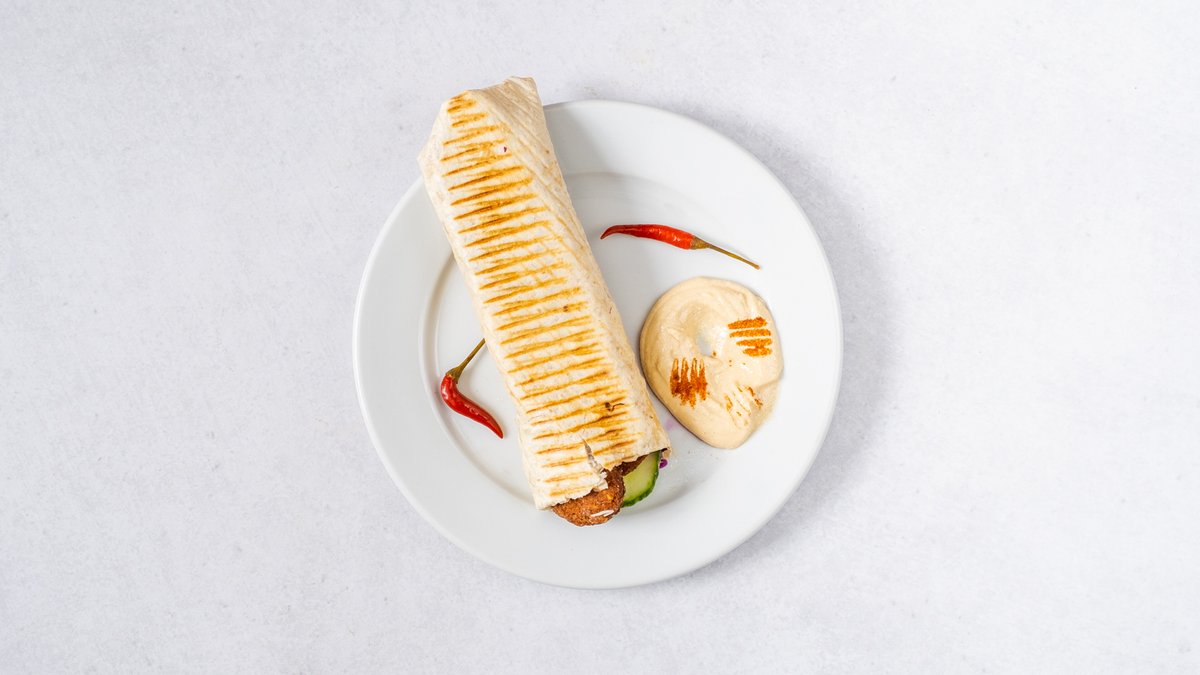 29. Falafel twister with french fries