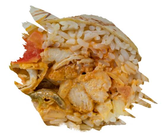 Chicken Kebob Strip Mediterranean Burrito
