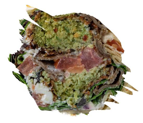 Falafel And Gyro Fusion Burrito