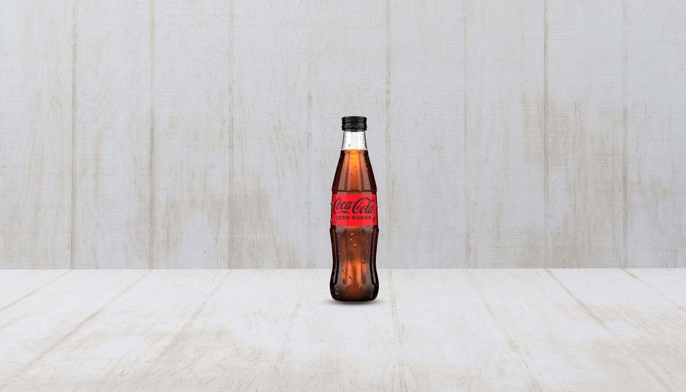 330ml Coca Cola Zero sugar glass