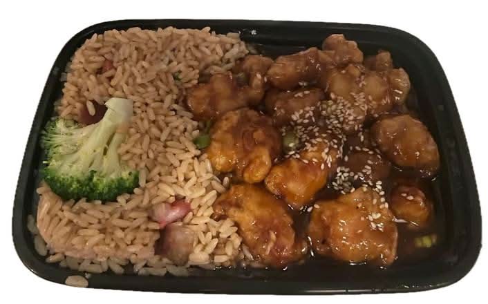 Sesame Chicken Combination Platter