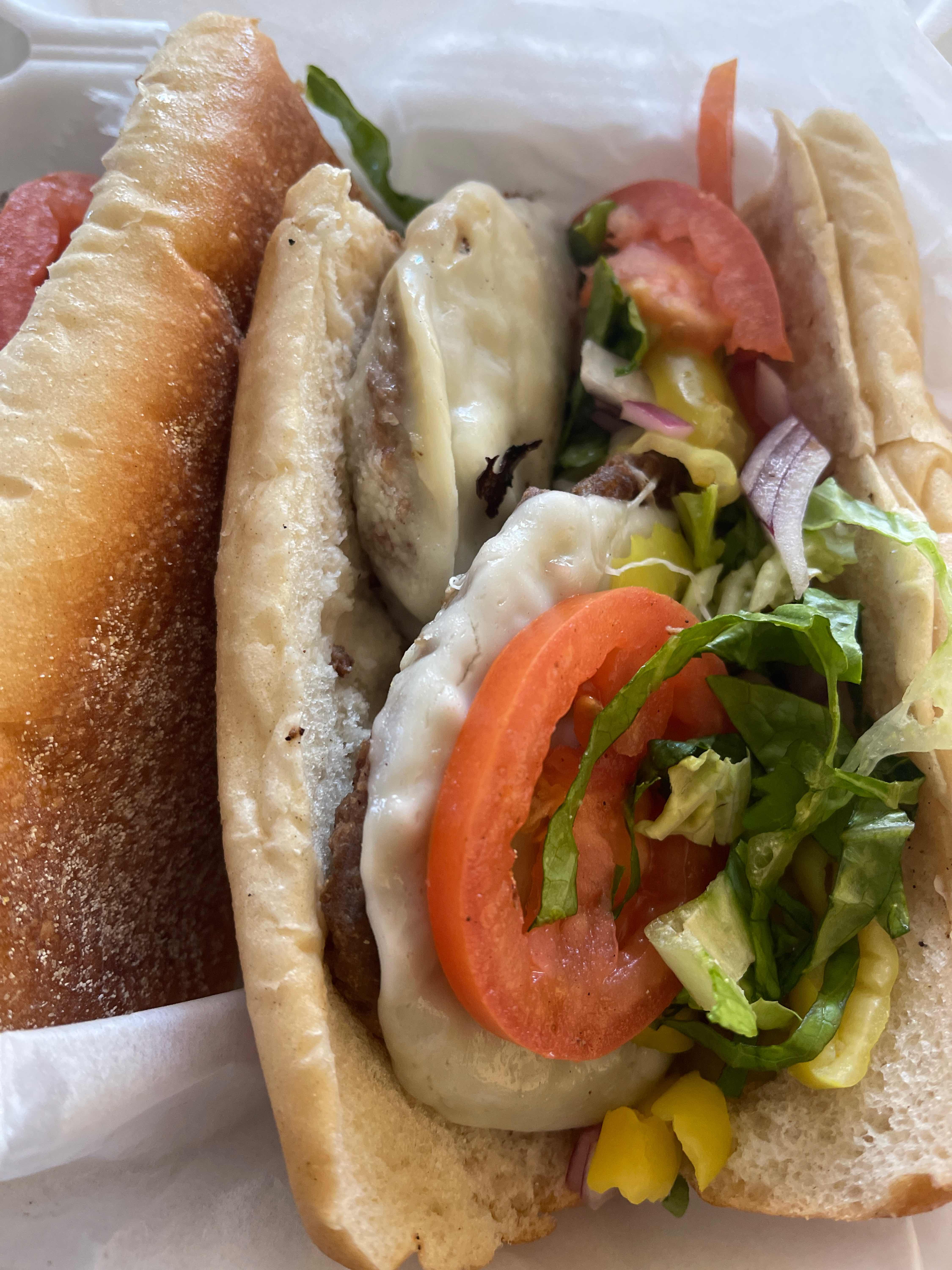 Cheese Burger Sub (LG)