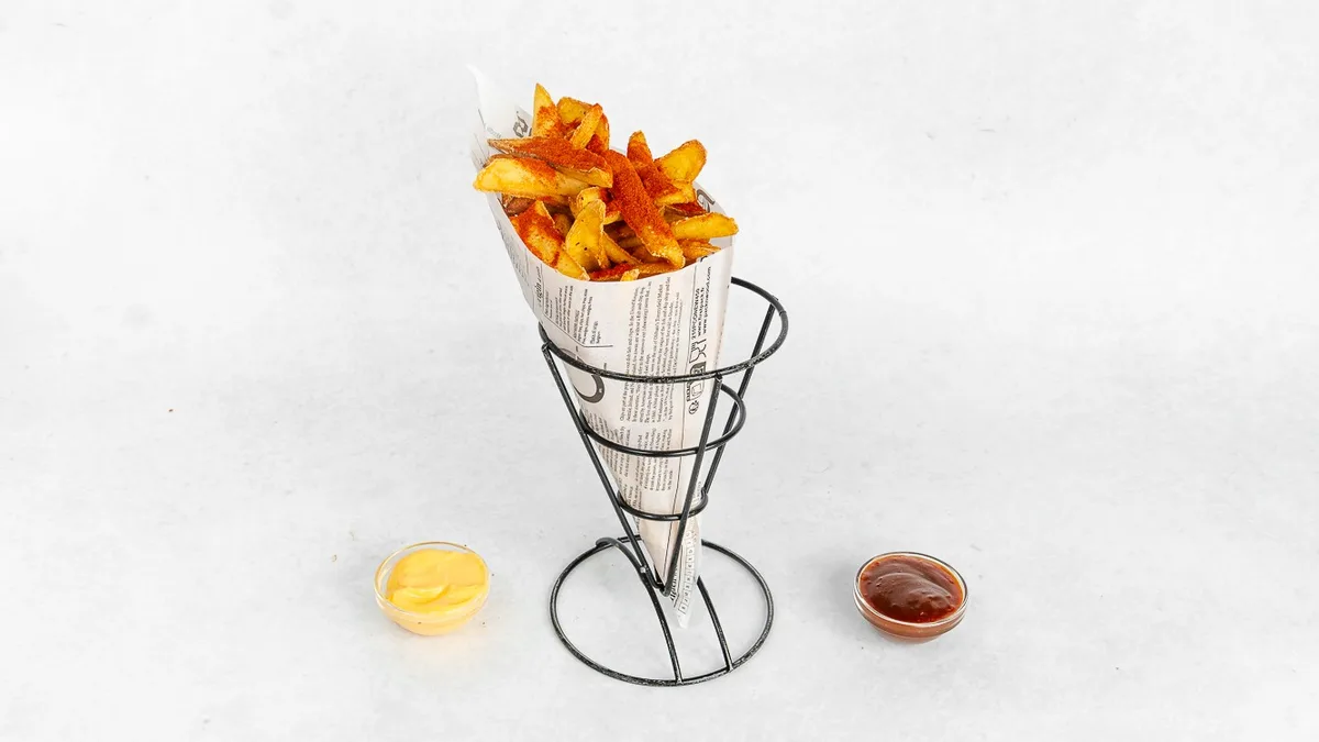 American spicy pomfri
