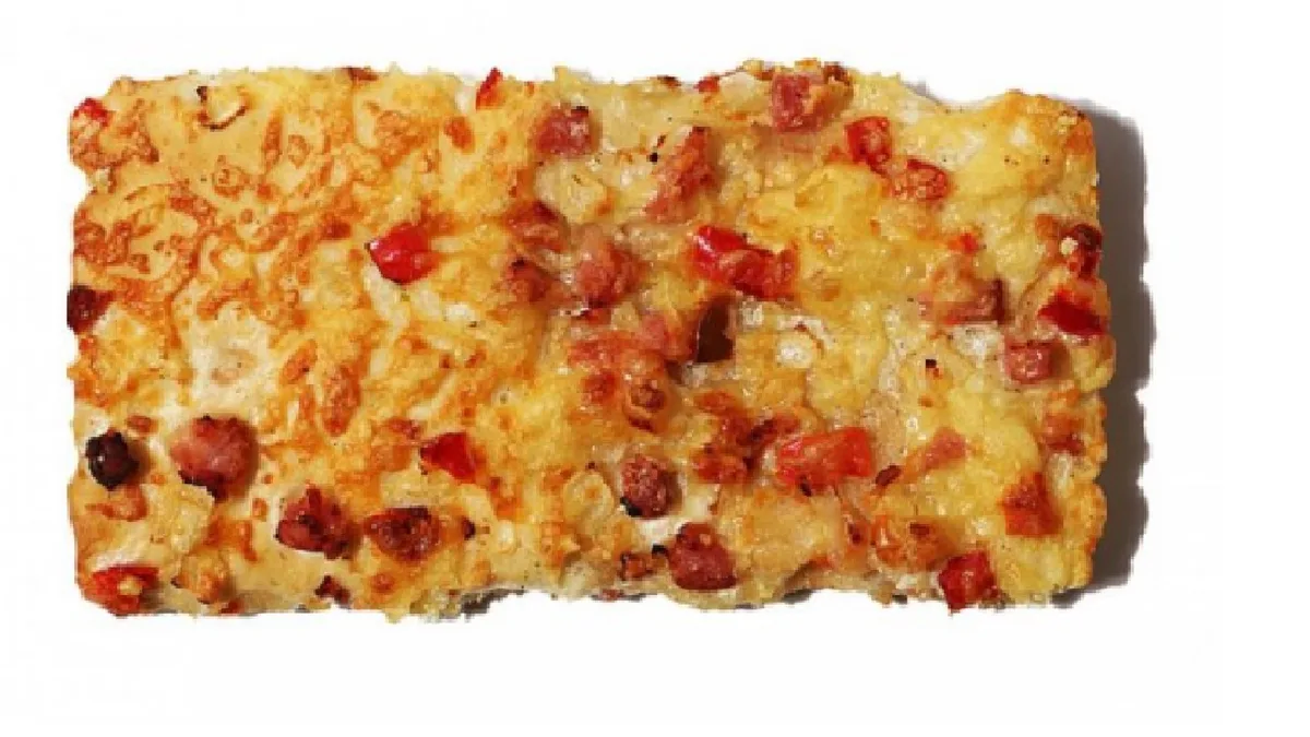 Baconös pizzaszelet