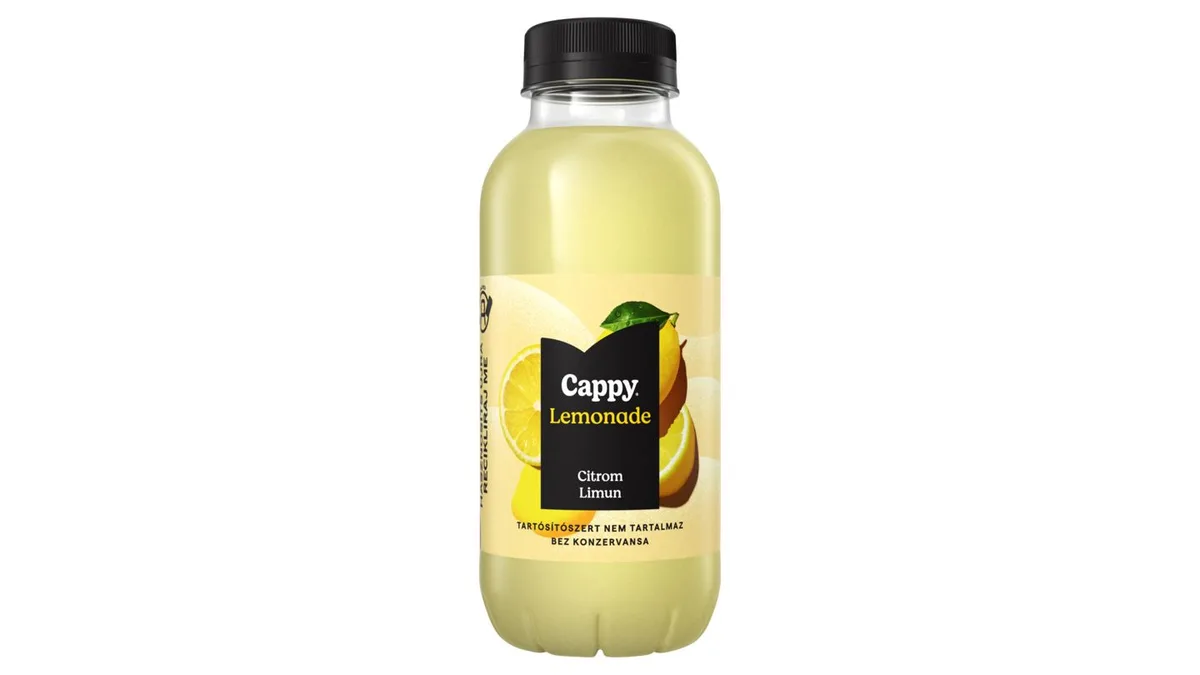 Cappy Lemonade szénsavmentes, citrom üdítőital cukorral és édesítőszerrel 400 ml