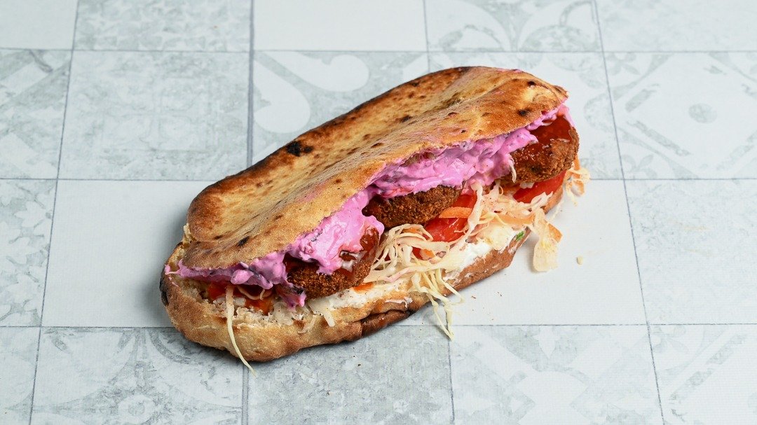 Φαλάφελ Vegan σε Φραντζολόπιτα