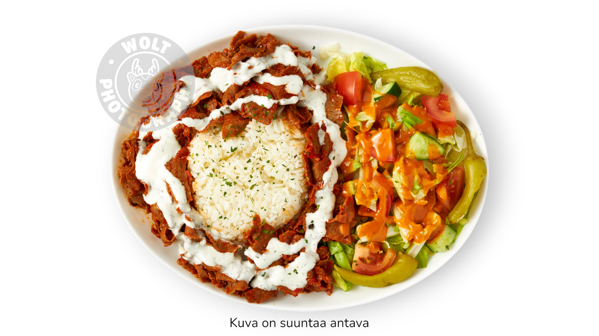 Kebab lisukkeella