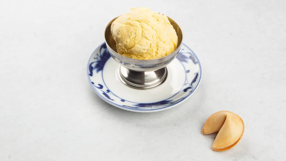 Kepica sladoleda in fortune cookie
