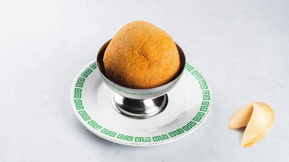 Ocvrti sladoled in fortune cookie