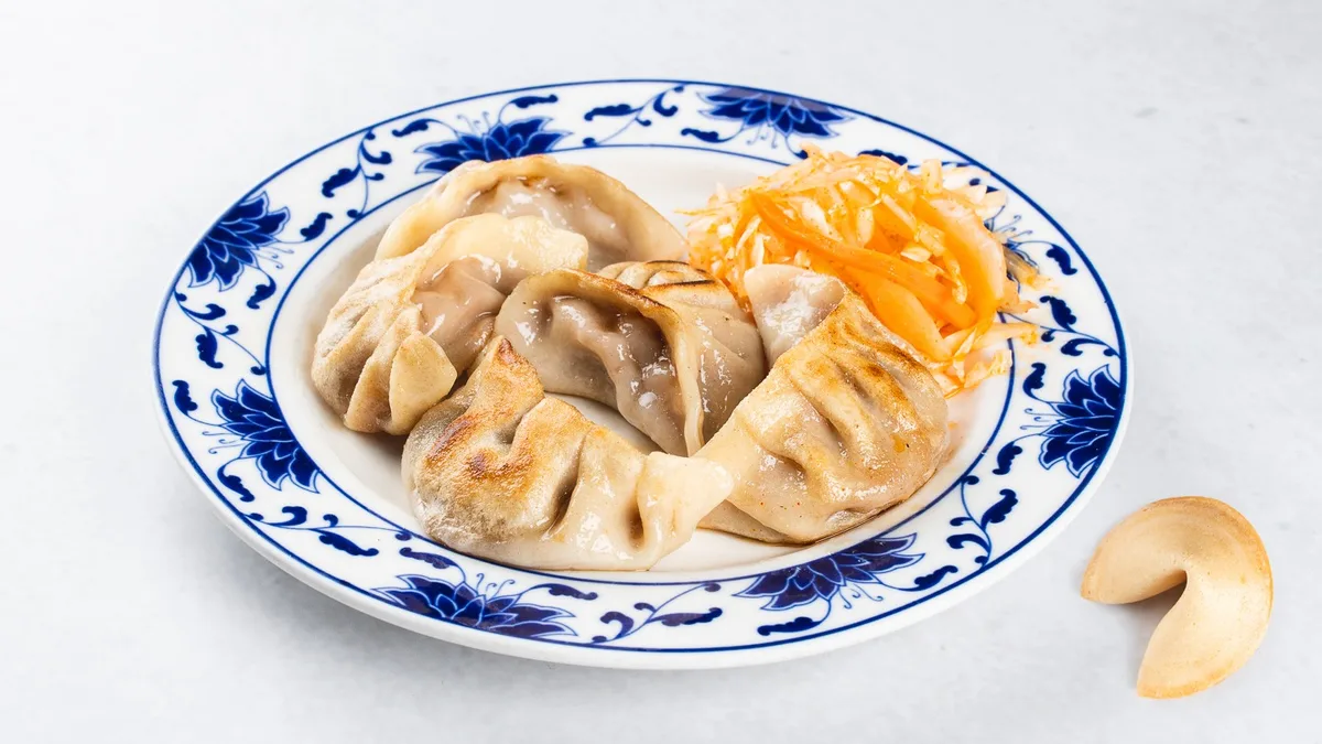 Pečeni kitajski žlikrofi in fortune cookie