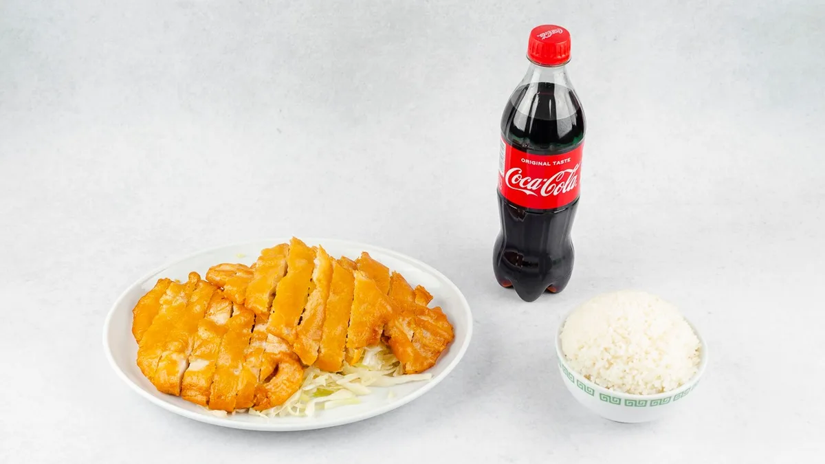 Hrustljavi piščanec in Coca-Cola 0.5 l