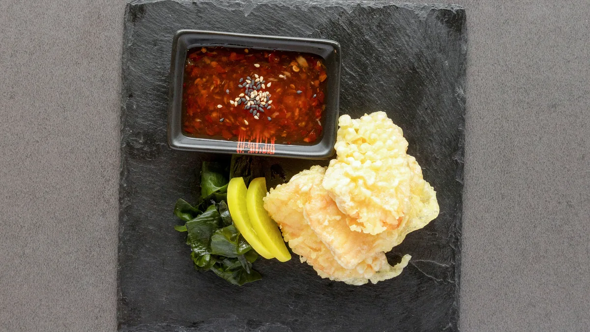 Sake tempura