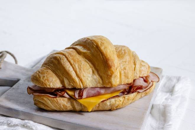 Ham and Cheese Breakfast Sandwich