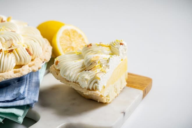 Slice Of Lemon Truffle Pie