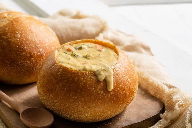 Soup In A Sourdough Bun
