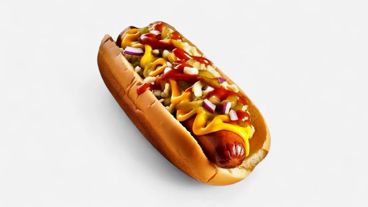 Mozzarella hot dog