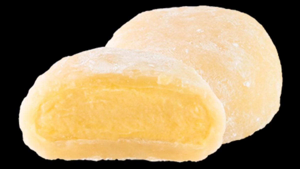 Passion fruit mochi