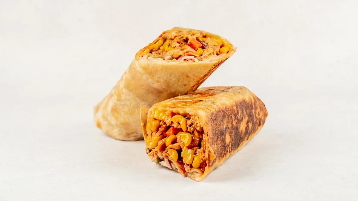 Roasted chicken tortilja