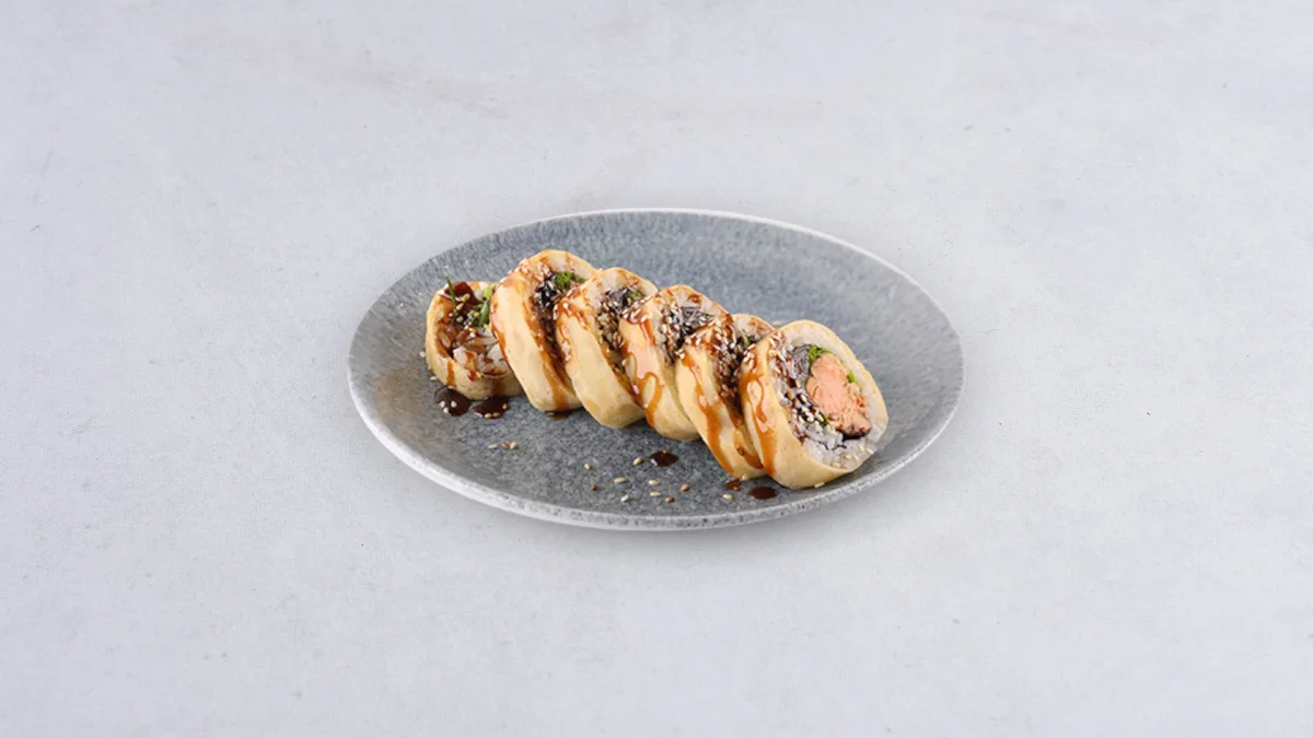 Uramaki Pieczony łosoś teriyaki