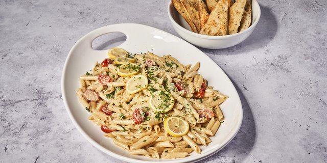 Lemon-Garlic Penne