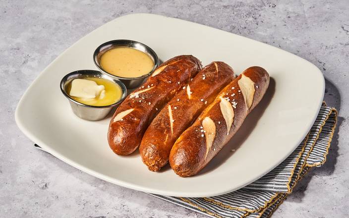 Pretzel Rolls and Butter