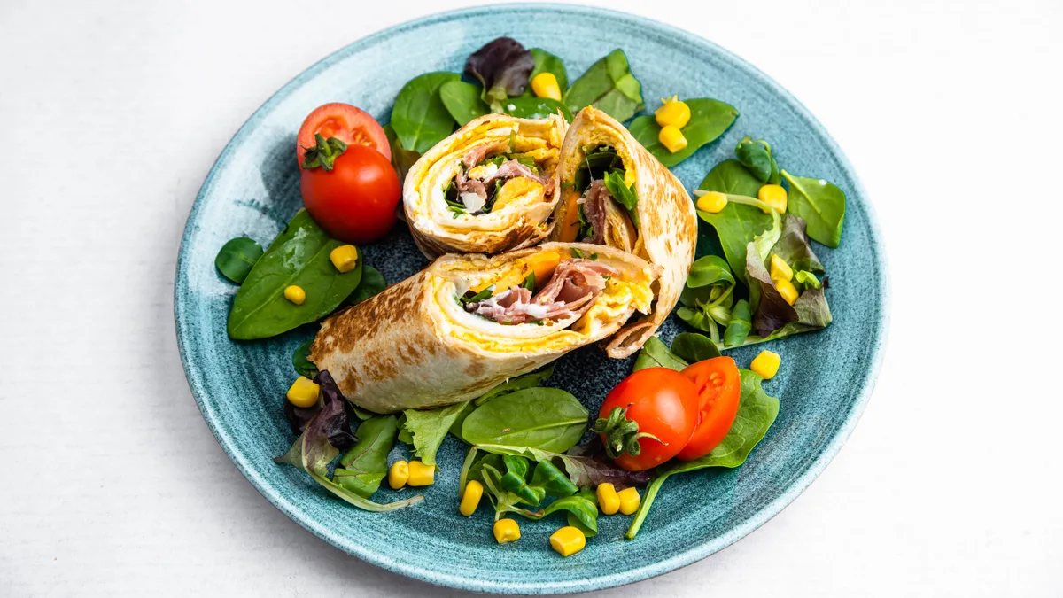Tortilja omlet pršuta