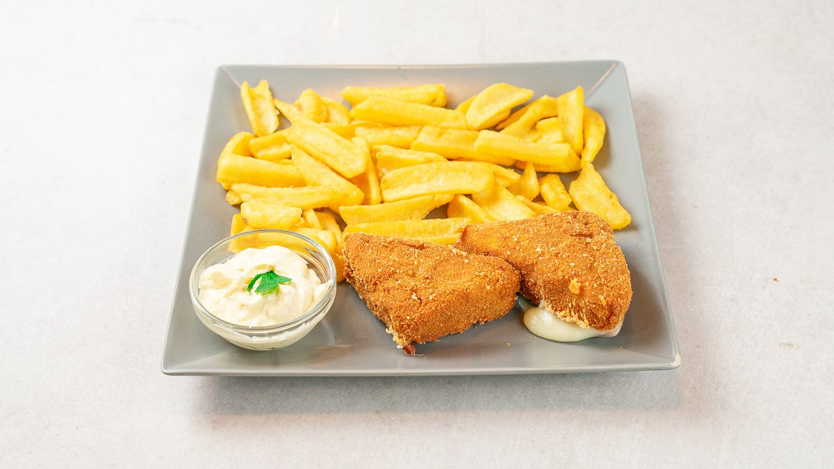 Pohani sir s pommes fritesom