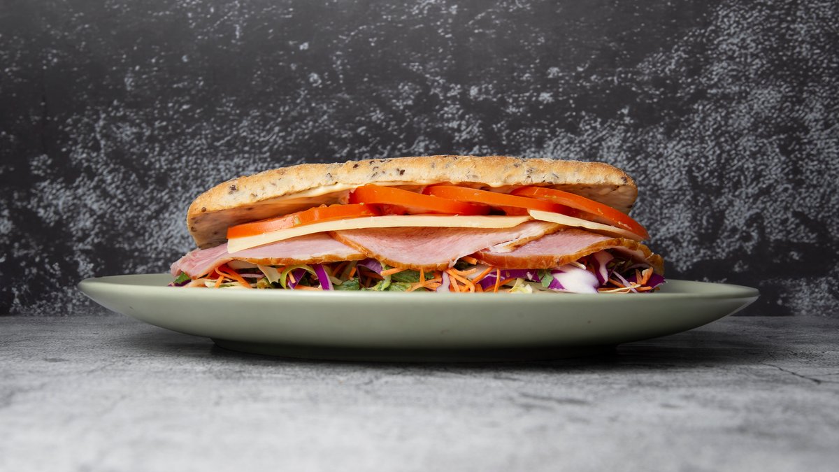 Sandwich skinke og ost combo