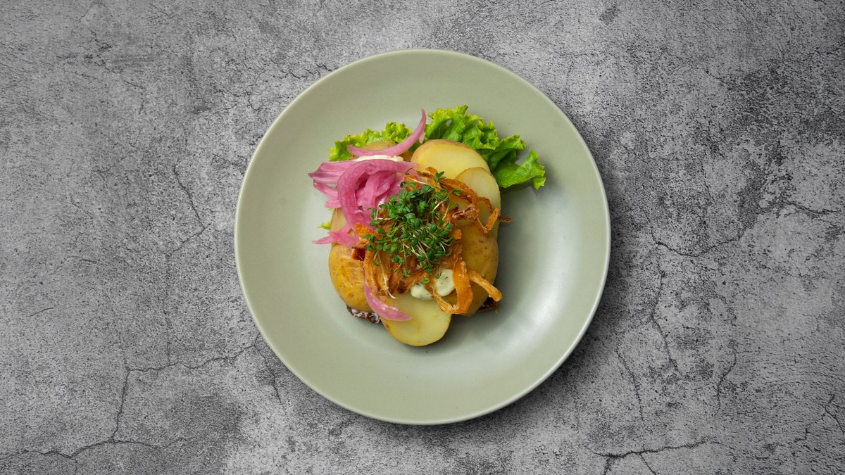 Smørrebrød med kartoffel