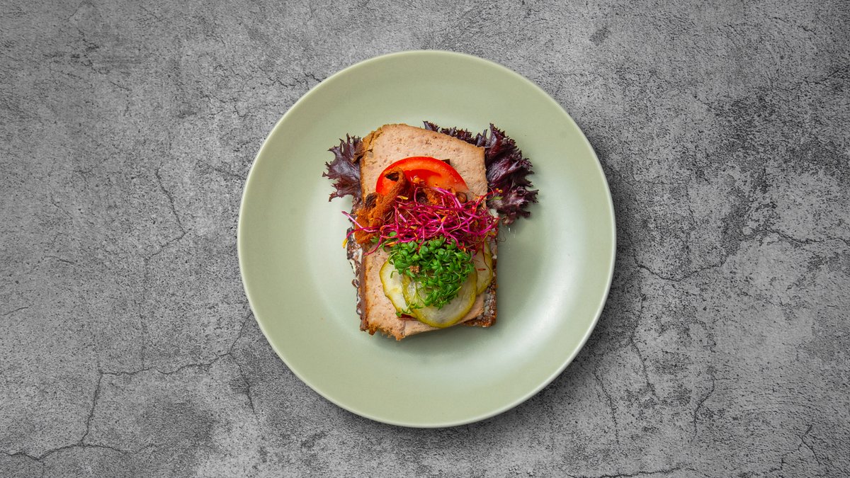 Smørrebrød med leverpostej