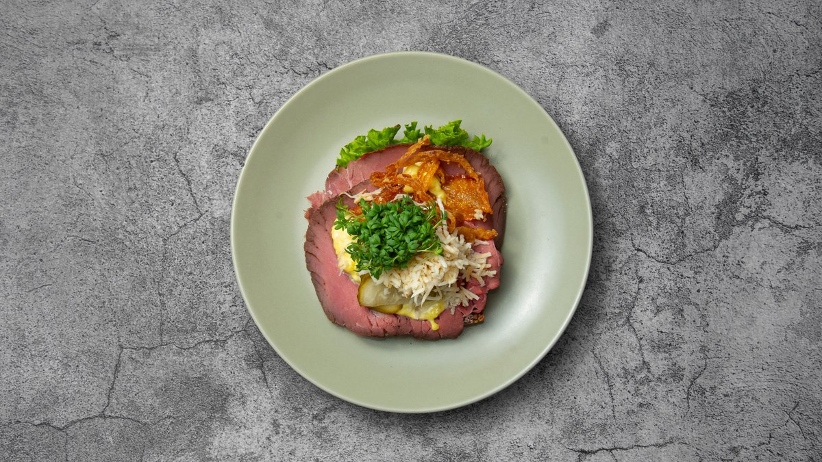 Smørrebrød med roastbeef
