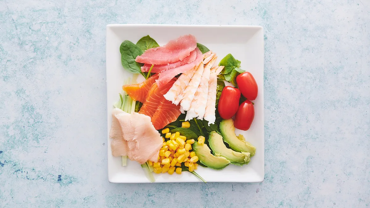 Seafood salat