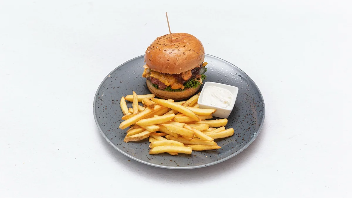Hovězí BBQ burger (menu)