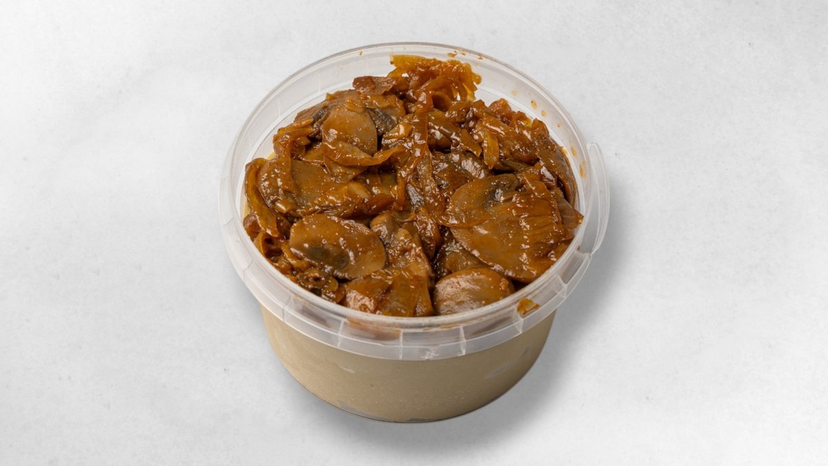 Hummus (Champignons, Kicherbsenpaste)