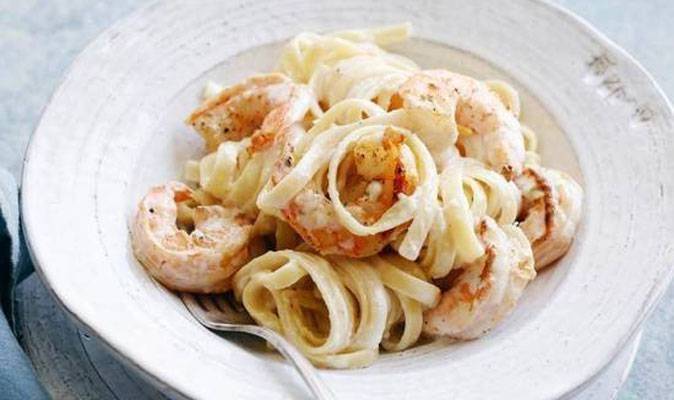 Shrimp Alfredo Pasta