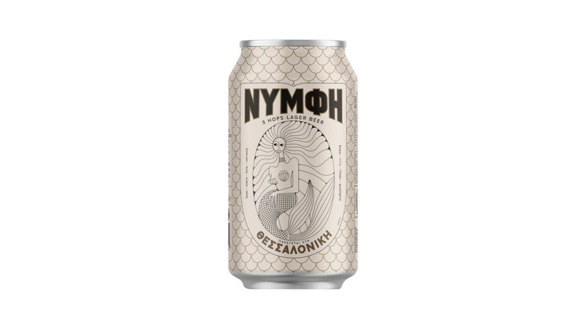 Νύμφη Μπίρα Lager Κουτί  0.33 l