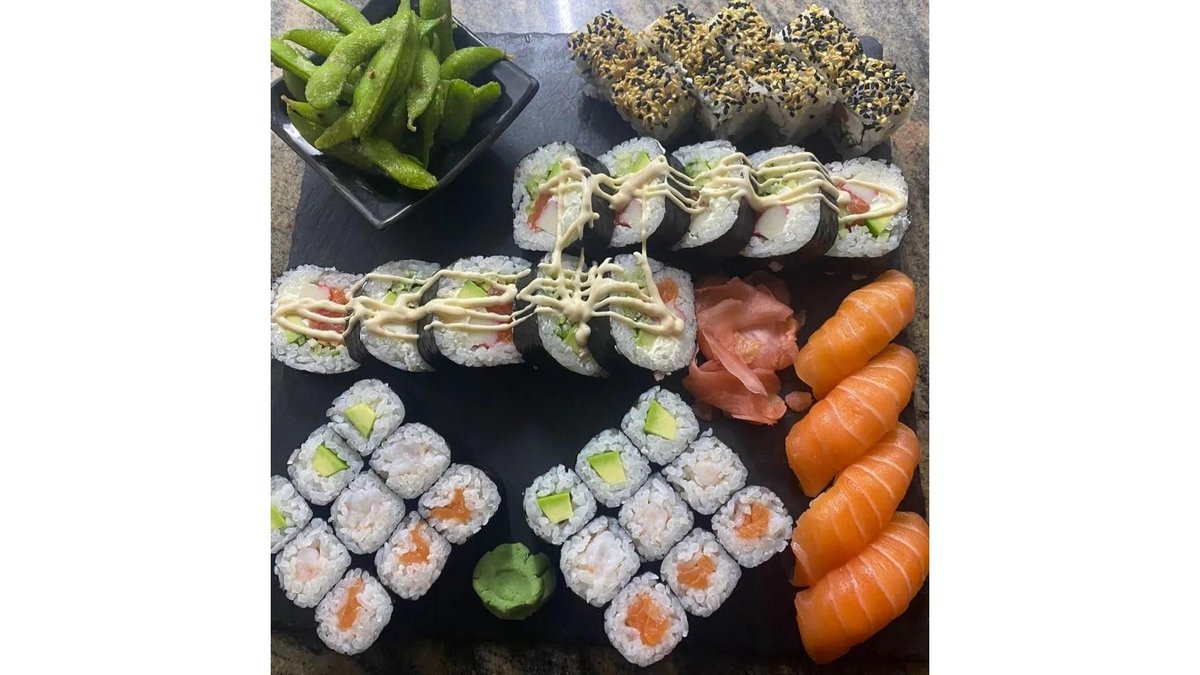 Big sushi plate
