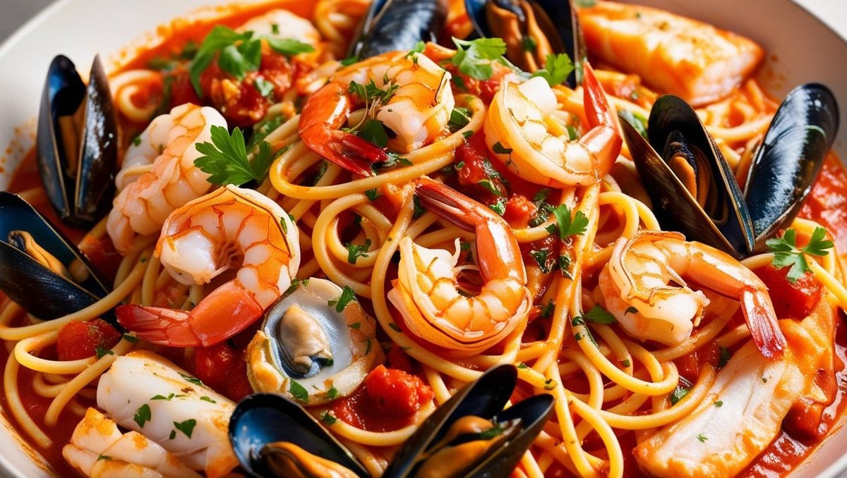 Paste cu fructe de mare