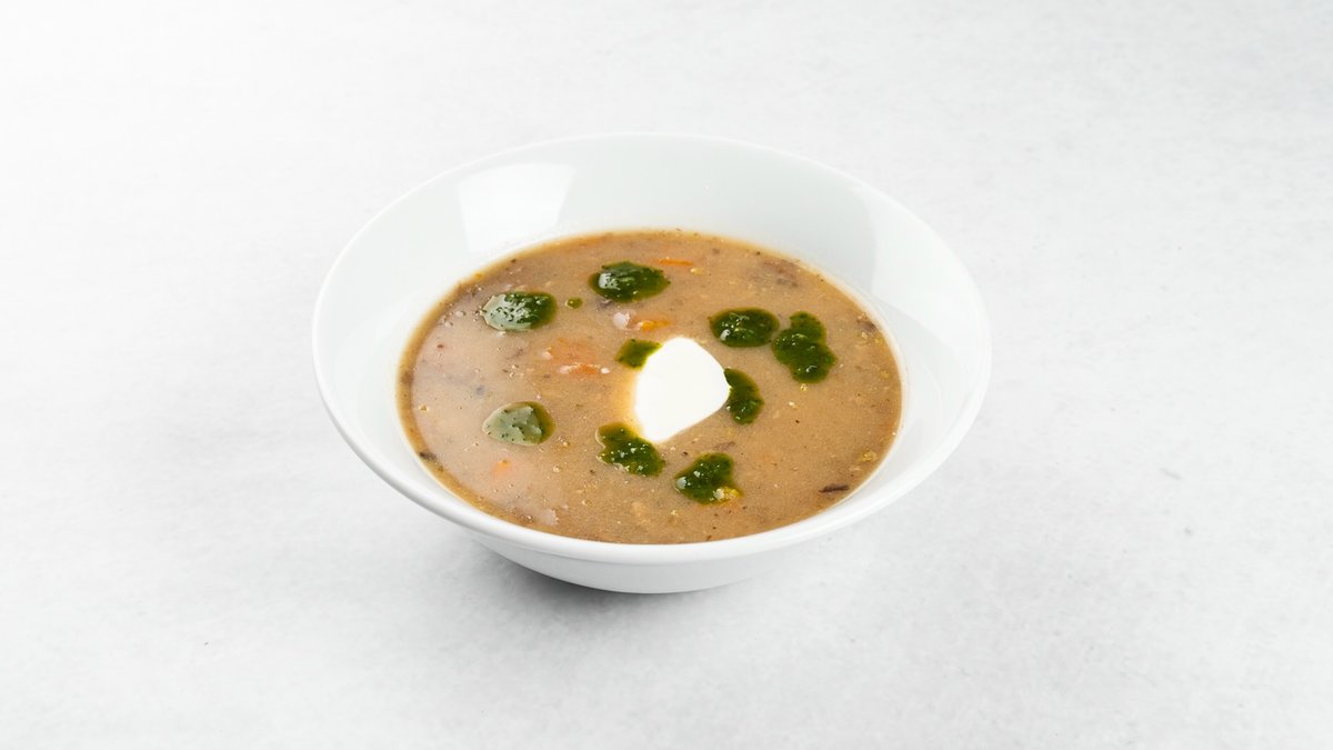 Supa crema de ciuperci si crutoane