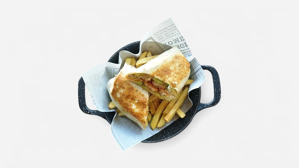 BBQ wrap sa hrskavom piletinom