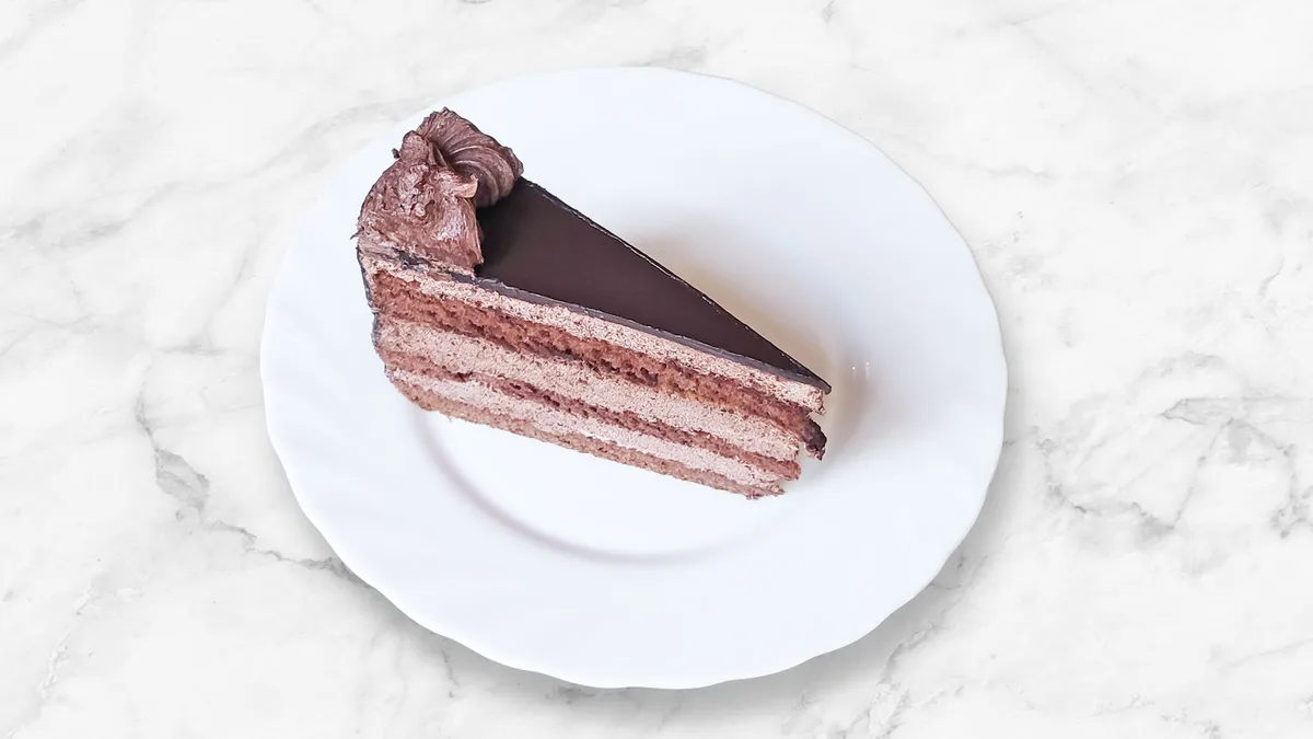 Csokoládétorta szelet