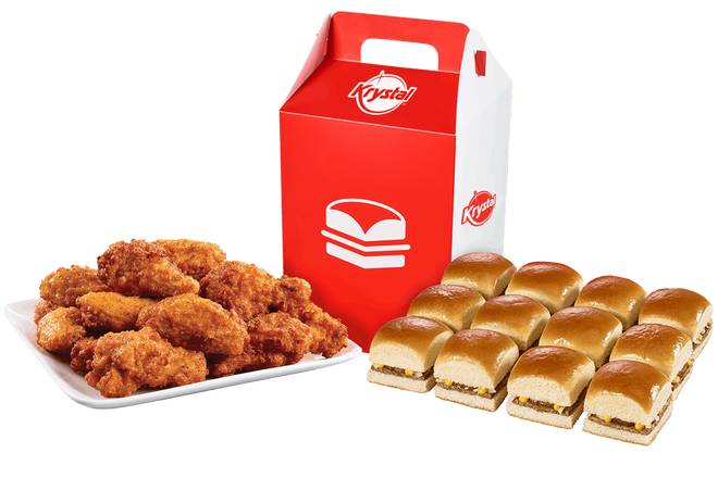 12 KRYSTALS and 10 SPICY WINGS