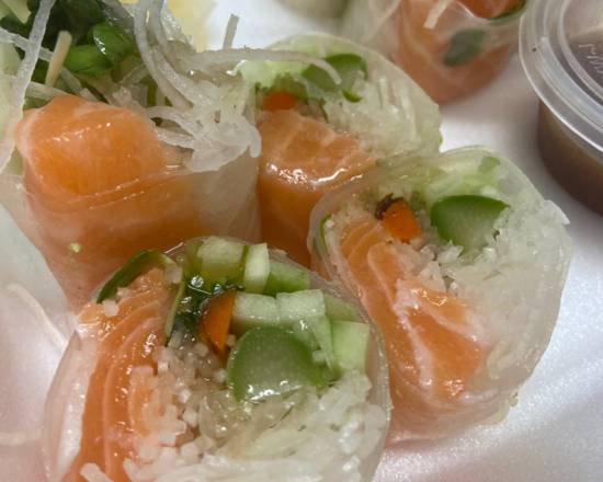 Fresh Salmon Salad Wrap