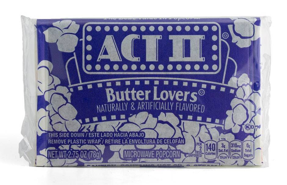 Act II Butter Lovers Popcorn