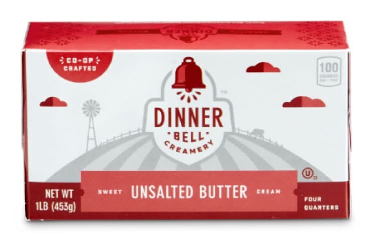 Dinner Bell Unsalted Butter, 1LB
